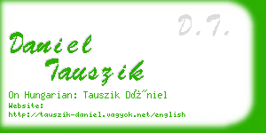 daniel tauszik business card